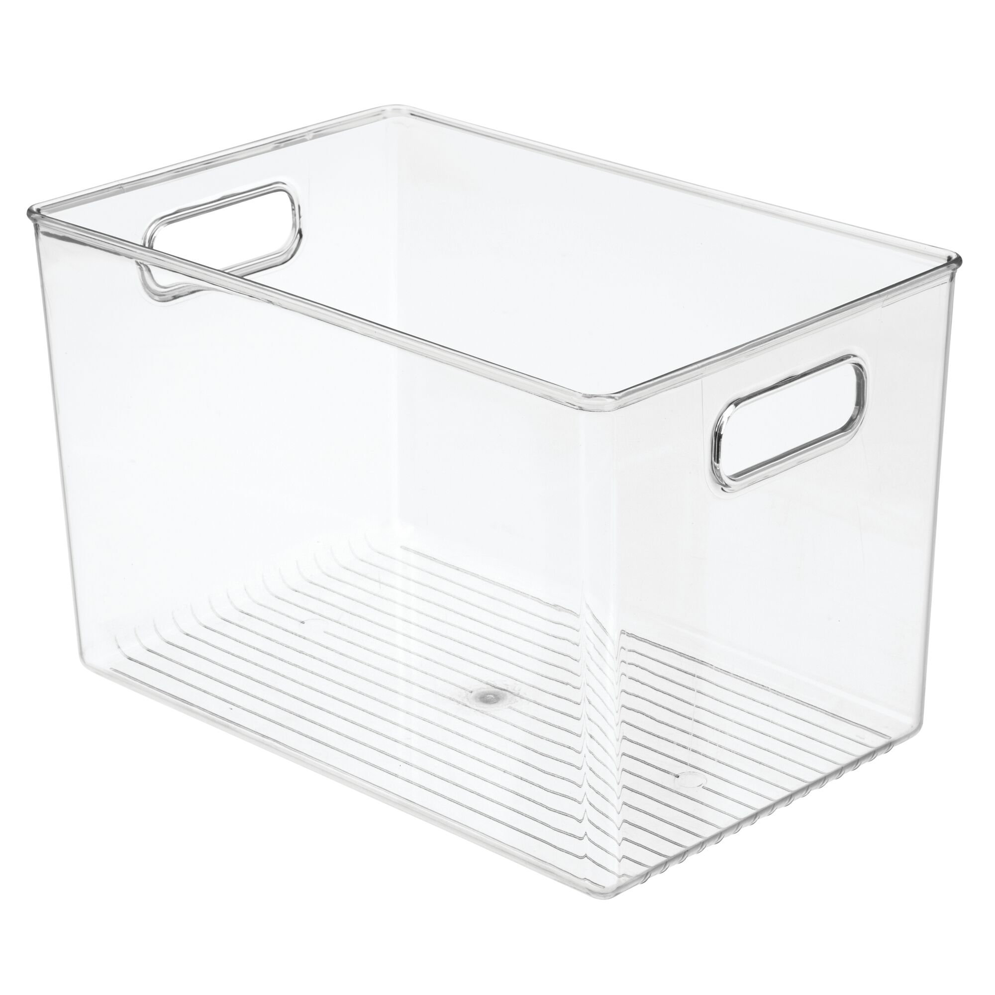 iDesign Linus BPAFree Plastic Deep Kitchen Storage Bin with Handles